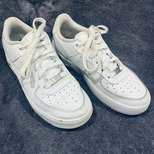 Nike Air Force 1 6.5Y triple white. Used Exl cond